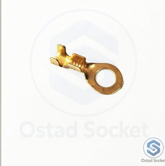 تصویر از سر سیم گرد 8 برنجی
